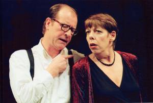 Alan Howard as Man and Frances de la Tour as Woman