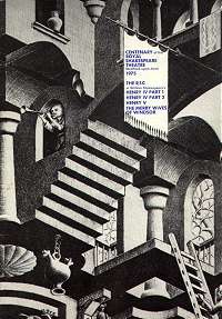 Programme for the Stratford centenary productions, 'Henry IV' 1 & 2, 'Henry V' and 'Merry Wives'.