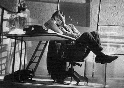 Alan Howard in editing mode.