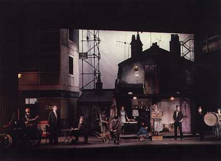 Production photograph showing the stage set